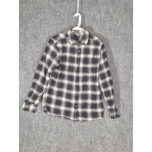 Eddie Bauer Mens Flannel Plaid Shirt Long Sleeve Button Up Size M Casual Hipster